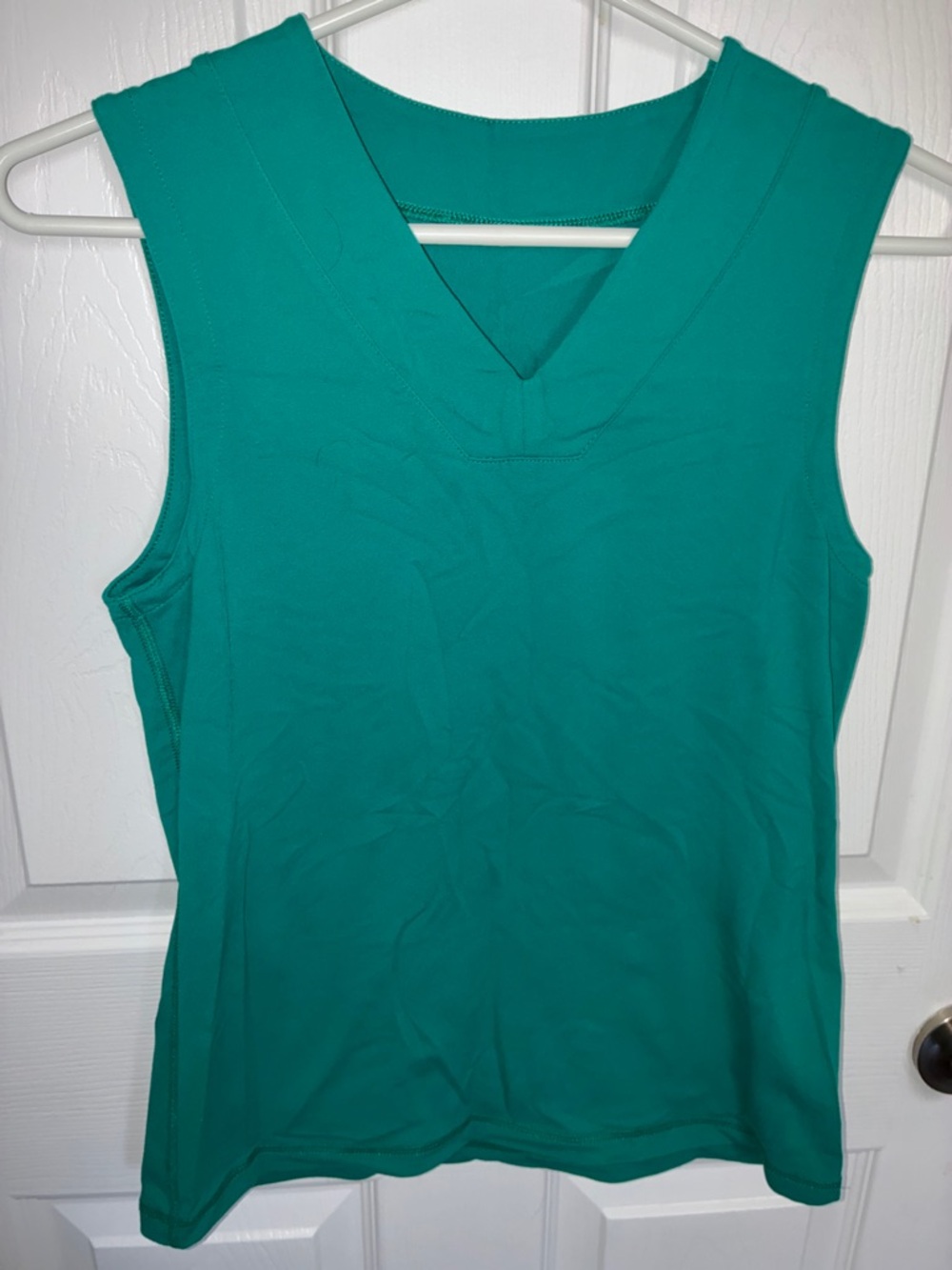 lululemon athletica Teal V-Neck Tank Top